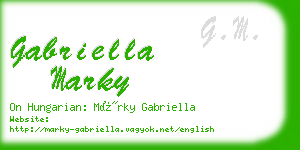 gabriella marky business card